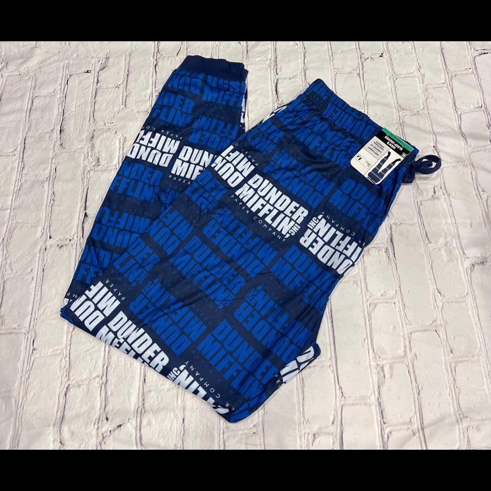 NEW Mens The Office Sleep Lounge Pants Blue XL